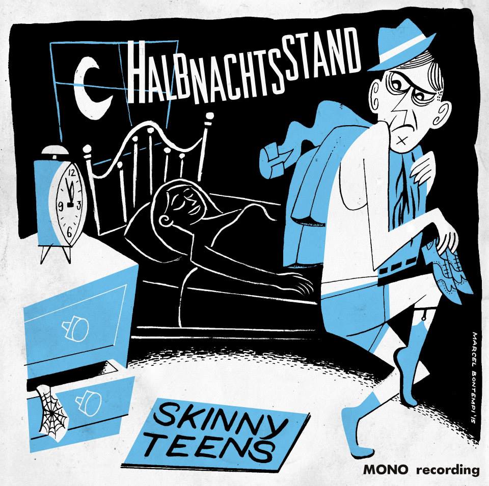 Skinny-Teens Halbnachtsstand